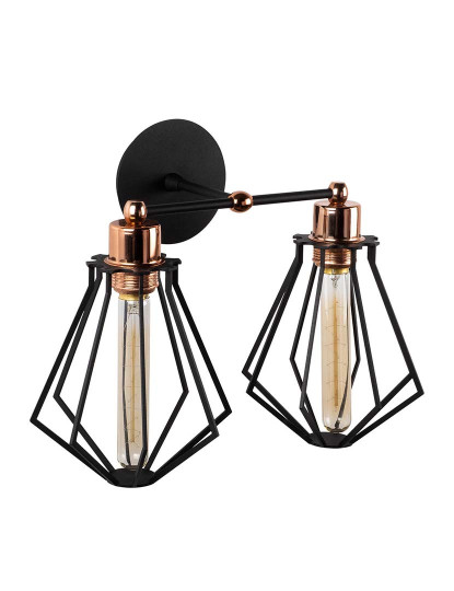 imagem de Candeeiro Parede Oylat-N-1043 Preto Bronze4