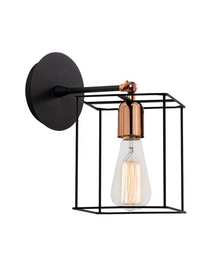 imagem de Candeeiro Parede Selimiye-N-1186 Preto Bronze2