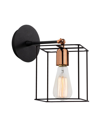 imagem de Candeeiro Parede Selimiye-N-1186 Preto Bronze1
