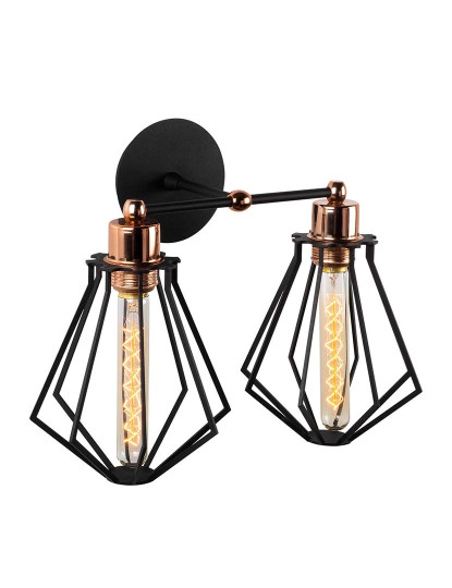 imagem de Candeeiro Parede Oylat-N-1043 Preto Bronze3