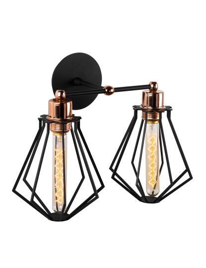 imagem de Candeeiro Parede Oylat-N-1043 Preto Bronze1