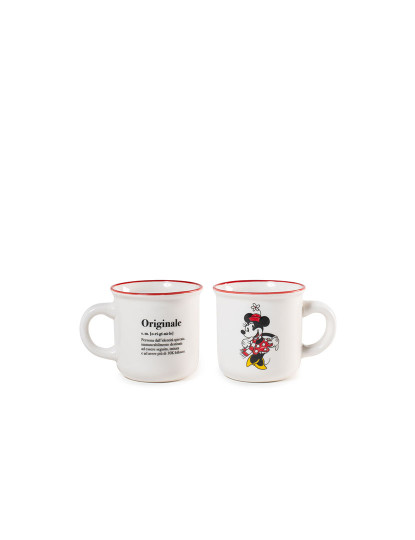 imagem de Conjunto de Natal Mickey e Minnie com 6 xícaras de café em New Bone China, 140 cc2