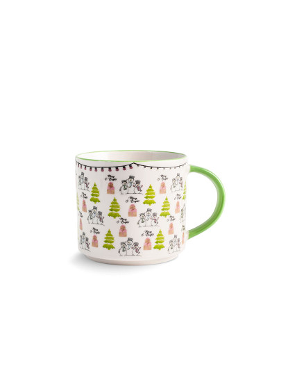 imagem de Conjunto de 6 canecas em New Bone China decorações de Natal variadas Cc3704