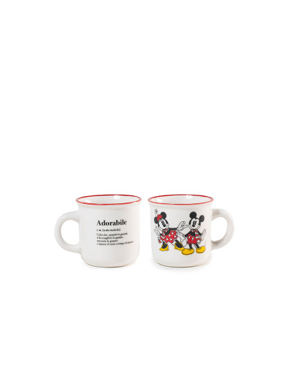 imagem de Conjunto de Natal Mickey e Minnie com 6 xícaras de café em New Bone China, 140 cc4