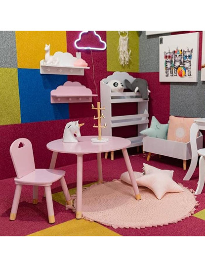 imagem de Tapete infantil rosa d.90cm5