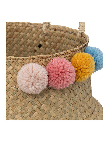 imagem de Cesta infantil bulda com pompons2