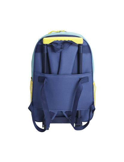 imagem de mochila infantil com rodinhas design dino em poliéster 31x17x47cm4