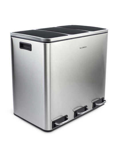 imagem de Caixote de Reciclagem 3 x 18 L Inox2