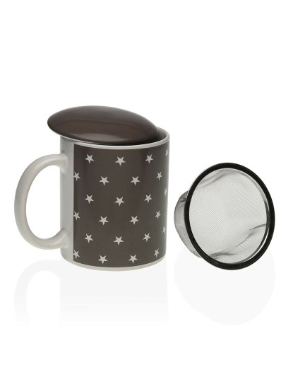 imagem de Chávena com Filtro para Infusões Versa Estrelas Porcelana Aço1