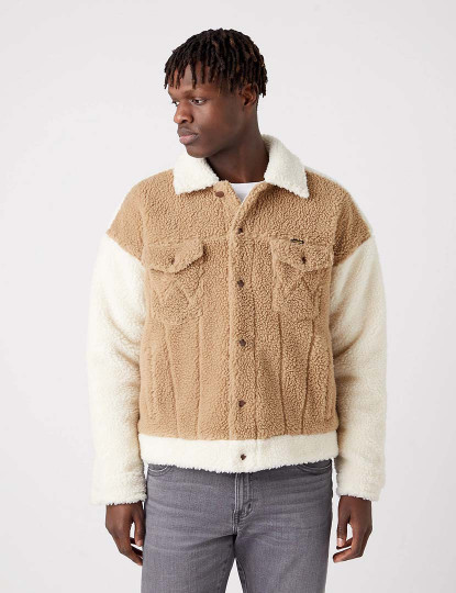 imagem de Casaco Homem Branco e Castanho1