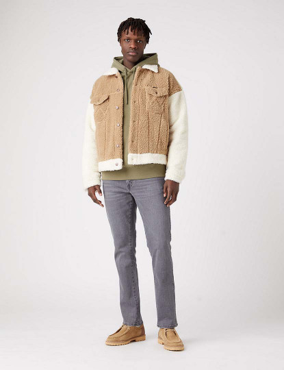 imagem de Casaco Homem Branco e Castanho2