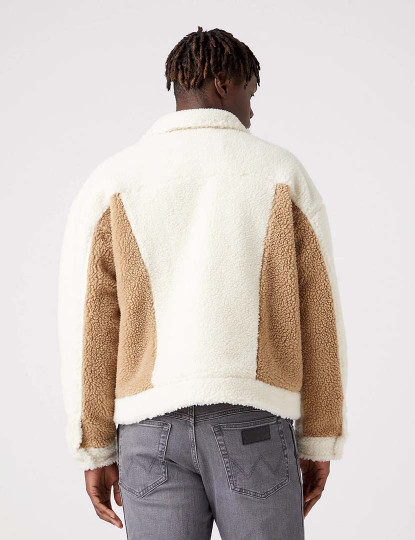 imagem de Casaco Homem Branco e Castanho3