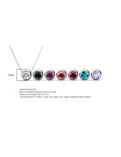 imagem de Colar 7 Days Moon Paris Paris Multicolorido8
