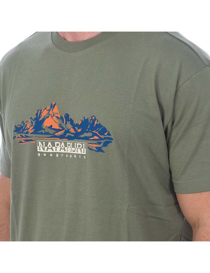 imagem de T-Shirt S-Backcountry SS Homem Verde Escuro2