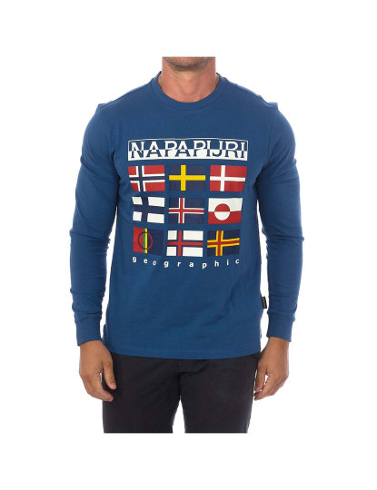 imagem de T-Shirt S-Stodig LS Homem Azul Navy1