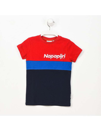 imagem de T-Shirt M. Curta K Saloy Cb Menino Vermelho - Azul Marinho1