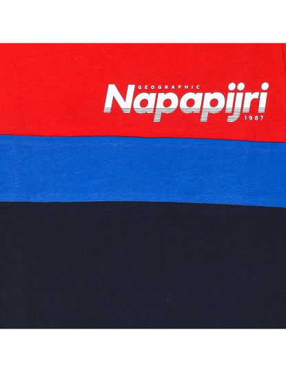 imagem de T-Shirt M. Curta K Saloy Cb Menino Vermelho - Azul Marinho2