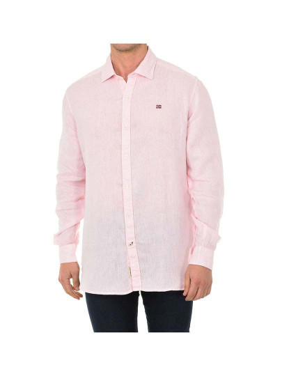 imagem de Camisa M. Comprida Homem Rosa1