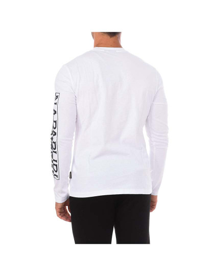 imagem de T-Shirt M. Comprida Sadas 1 Homem Branco3