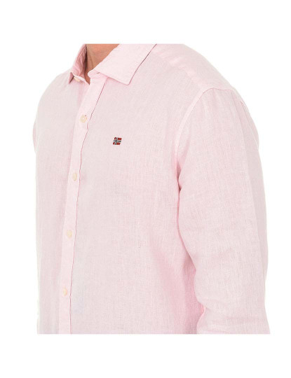 imagem de Camisa M. Comprida Homem Rosa2