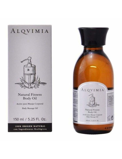 imagem de Óleo de Massagem Natural Fitness Body Oil Alqvimia (150 ml)1