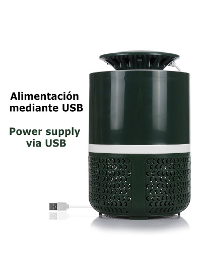 imagem de Armadilha elétrica para mosquitos c/ luz LED, aspirador de pó e tanque4