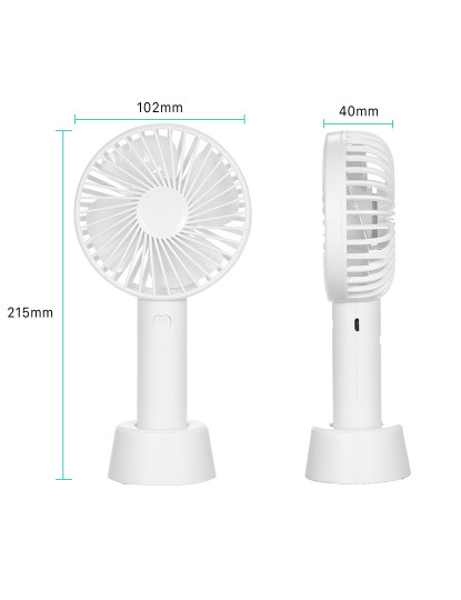 imagem de Mini ventilador portátil c/ bateria e suporte de mesa4