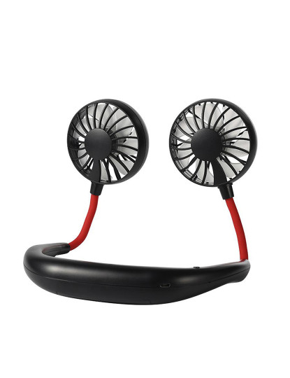 imagem de Mini ventilador de pescoço c/ faixa dupla e bateria recarregável7
