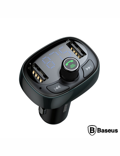 imagem de Transmissor Fm Bluetooth 2Usb/Microsd F. Isqueiro Preto 1