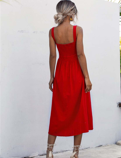 imagem de Vestido Comprido Senhora Vermelho2