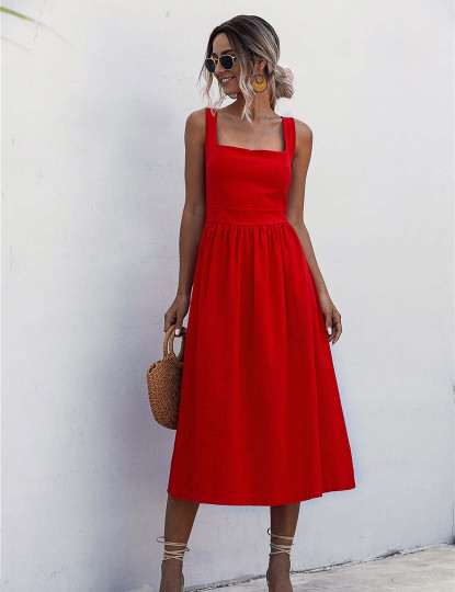 imagem de Vestido Comprido Senhora Vermelho1