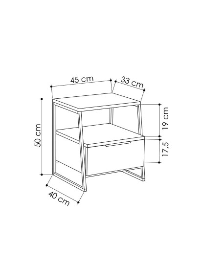 imagem de Mesa Cabeceira Pal Branco4