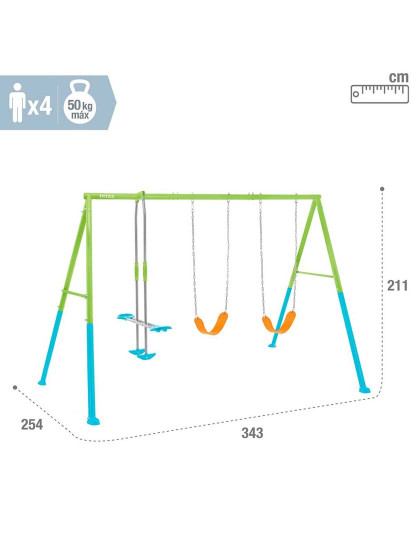 imagem de Baloiço 44121 Duplo Cadeira de baloiço4