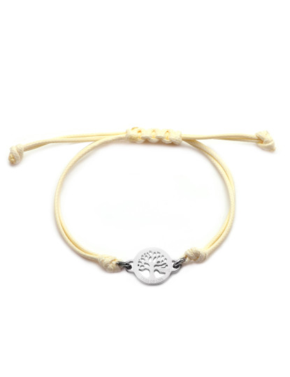 imagem de Pulseira Dourado Rosa e Tree Of Life - White1