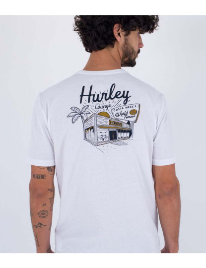 imagem de T-shirt Homem Evd Hurley'S Branco2