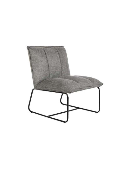 imagem de Cadeira Poliéster Metal Cinza 1