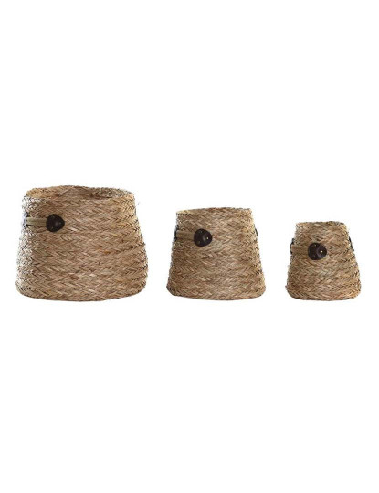 imagem de Conjunto Cestas 3 Seagrass Natural 1