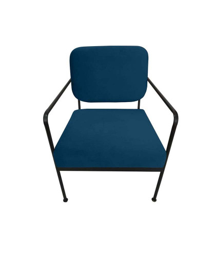 imagem de Cadeira Poliester Metal Azul 1