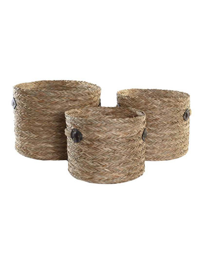 imagem de Conjunto Cestas 3 Seagrass Natural 3