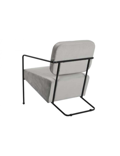 imagem de Cadeira Poliester Metal Cinza 4