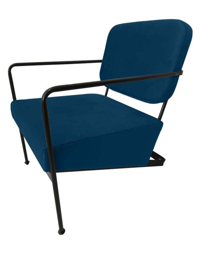 imagem de Cadeira Poliester Metal Azul 2