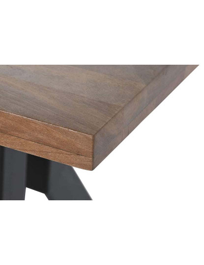 imagem de Mesa Refeição Metal Jamun Natural 6