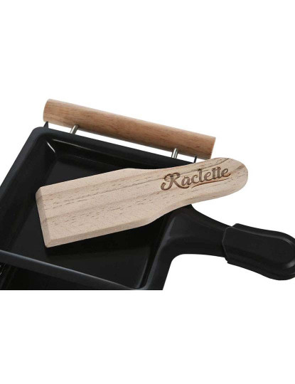 imagem de Raclette Metal Rubberwood Preto 5