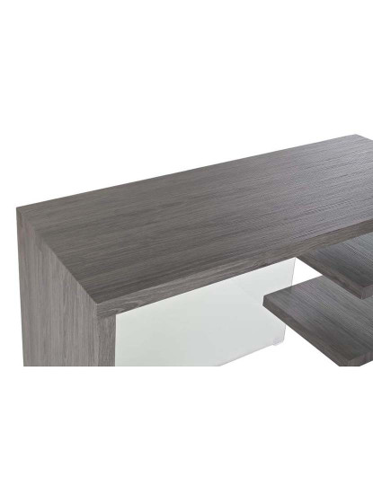 imagem de Secretária Vidro Mdf Temperado Cinza 2