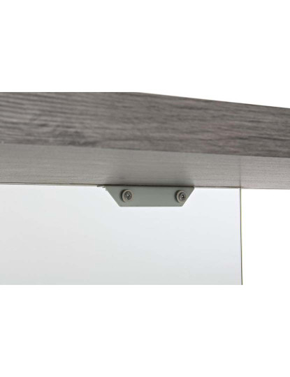imagem de Secretária Vidro Mdf Temperado Cinza 5