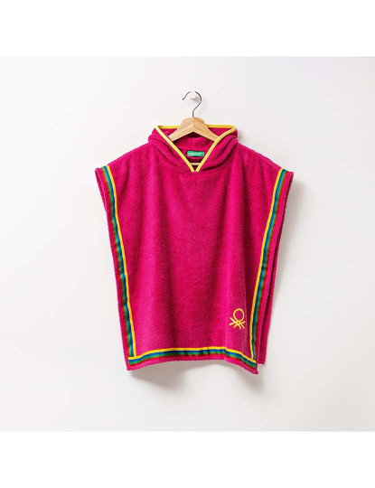 imagem de Poncho Criança 380 Gsm 100% Algodão Rosa Kids 3