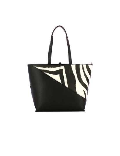 imagem de Mala Shopper Senhora Preto e Branco3