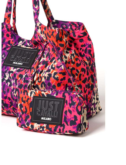 imagem de Mala Shopper Senhora Fuxia Macula Print3