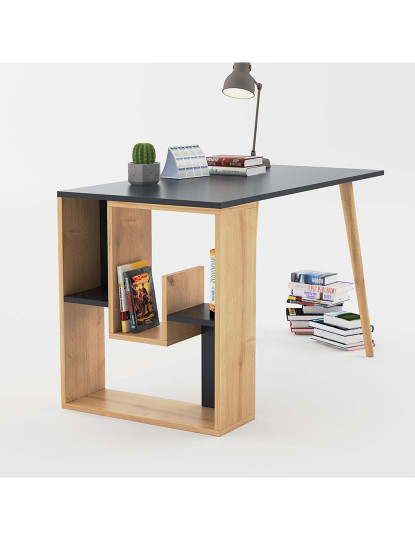 imagem de Secretária Sally Antracite Oak4