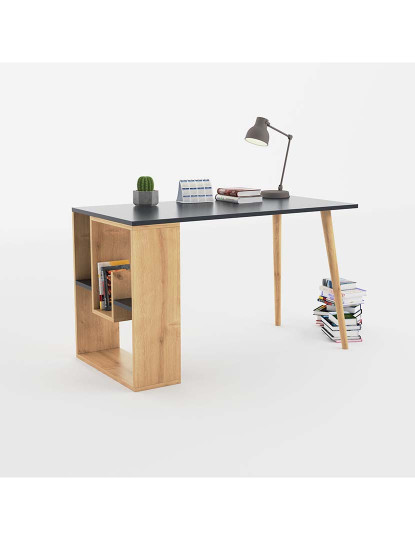 imagem de Secretária Sally Antracite Oak5